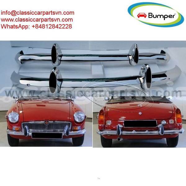 Big with watermark mgb roadster 1962 1974 bumpers over riders with rubber 1 1