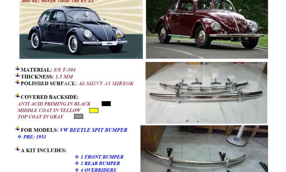 VW Beetle Split Bumper