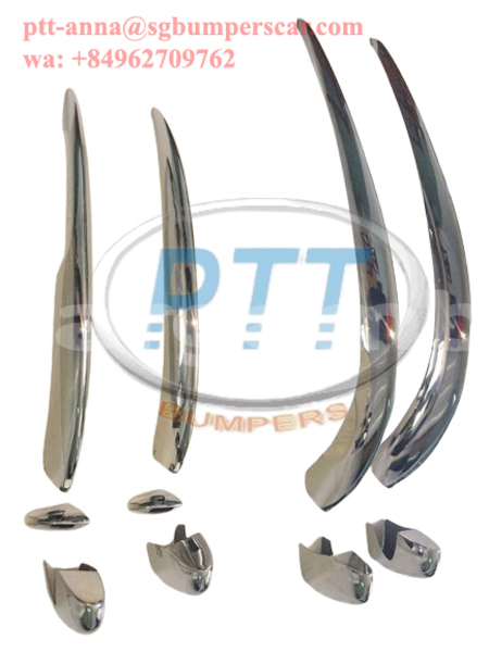 Big with watermark jaguar e type stainless steel bumper