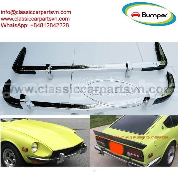 Big with watermark datsun 240z 260z 280z bumper 1969 1978 yes rubber yes over rider