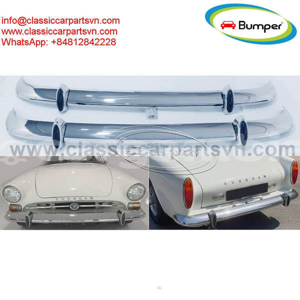 Big with watermark sunbeam alpine series 4 series 5 1964 1968 and sunbeam tiger 1964 1967 bumpers with rubber on over riders